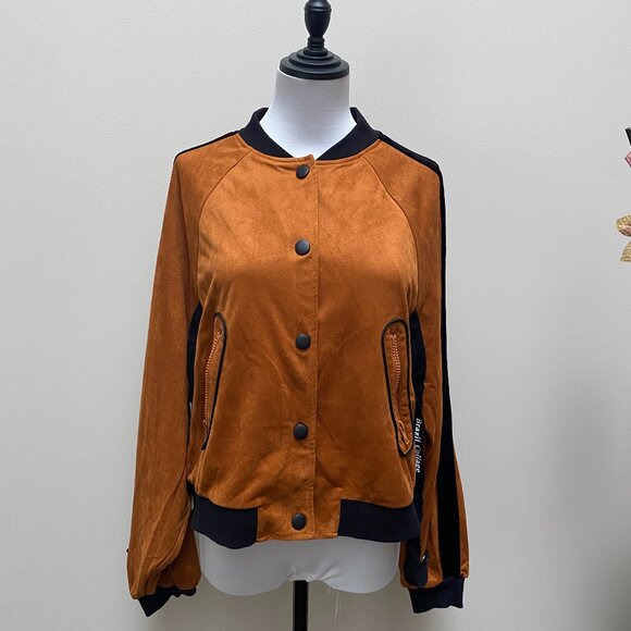 NWT Vintage-Inspired Bomber Jacket - Picture 1 of 8